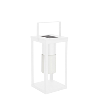 SOLAR SQUARE WHITE LED LAMP W-HANDLE H38