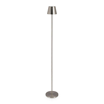 LÁMPARA DE PIE LED ETNA PLATEADO H115