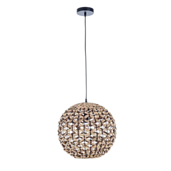 KENYA ROUND NATURAL LIGHT FITTING D40