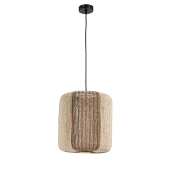 LÁMPARA TECHO MALI BEIGE GRIS MAR H37