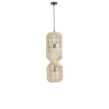 LÁMPARA DE TECHO MALABO BEIGE  H77,5