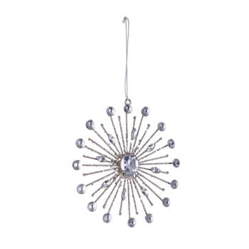 PENDAGLIO BEAD FIOCCO NEVE 16P ARG 15X15