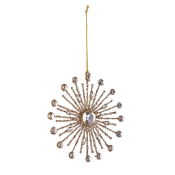 PENDAGLIO BEAD FIOCCO NEVE 16P ORO 15X15