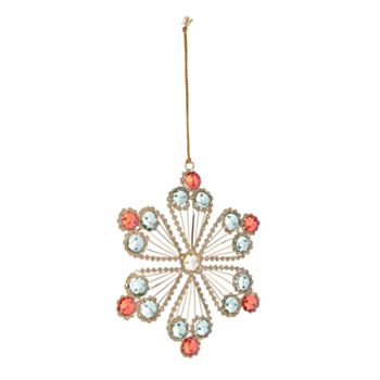PENDAGLIO BEAD FIOCCO NEVE 6P ROS 15X15