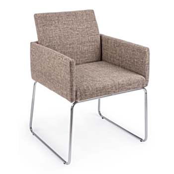 SIXTY BEIGE CHAIR  W-ARMRESTS