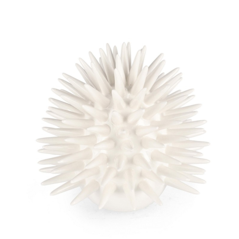 ABYSS WHITE SEA URCHIN DECORATION H18,5