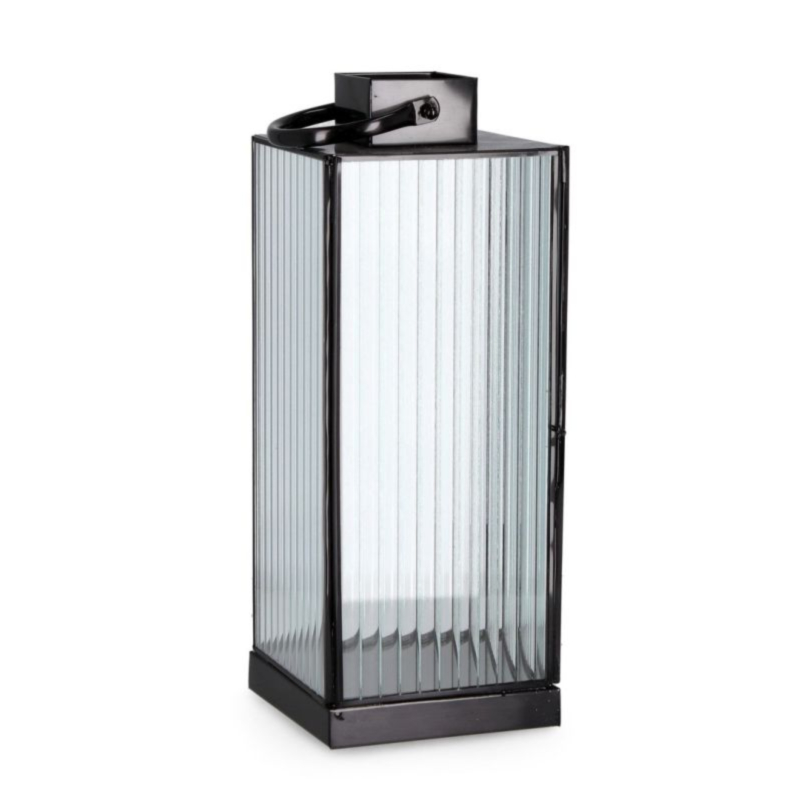 LANTERNA TEHRI 1M RIGHE TRASP NERO H37,5