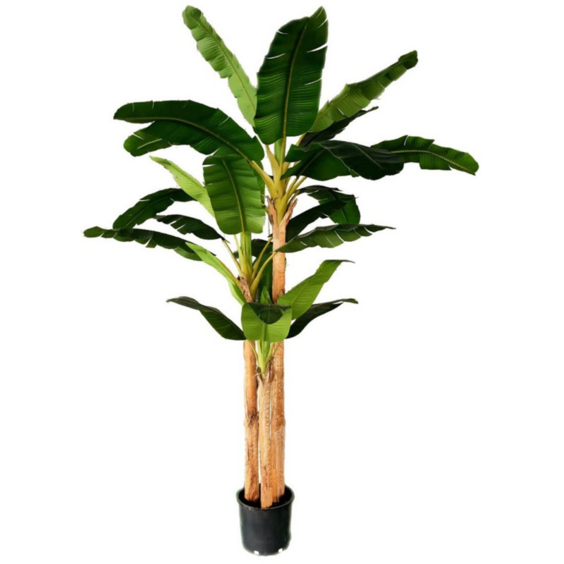 BANAN PLANT W-VASE 30 LEAVES H320