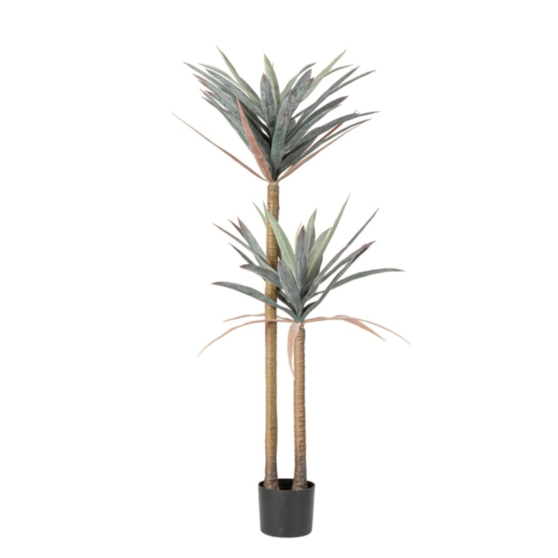 PLANTE YUCCA AC-VASE 68FEUILLES H128