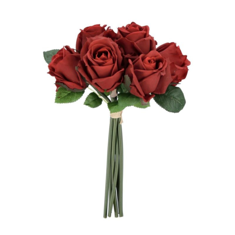 STRAUß ROSE OFELIA X7B ROT D22X28H