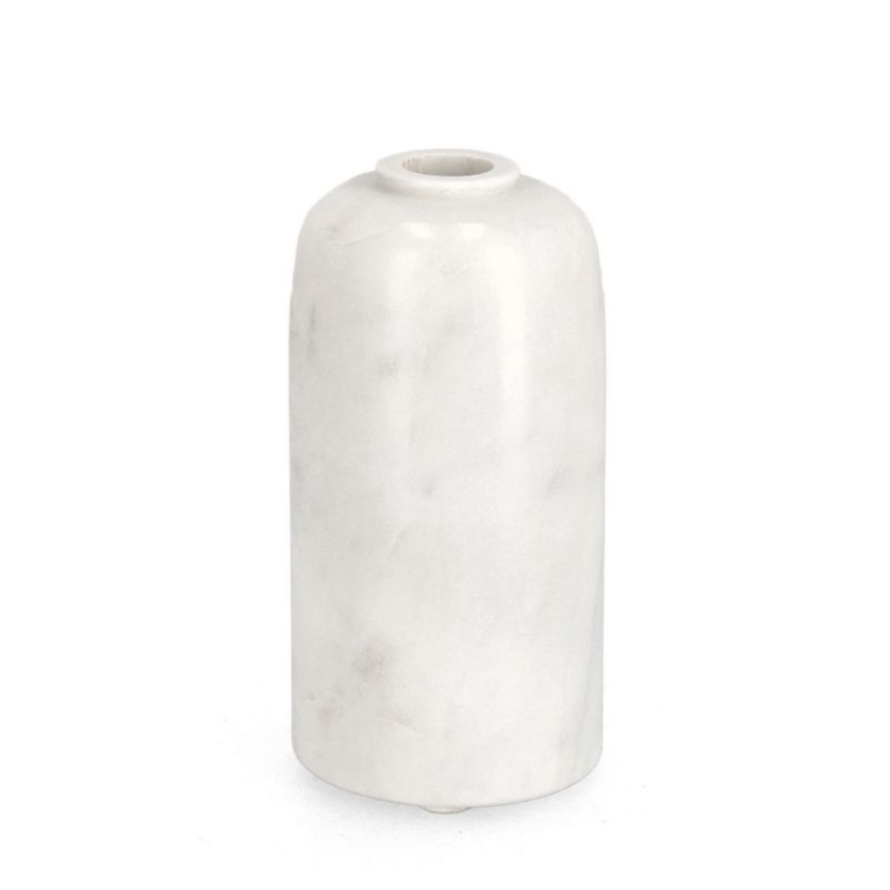FLORERO KANDY RED MÁRMOL BLANCO H15