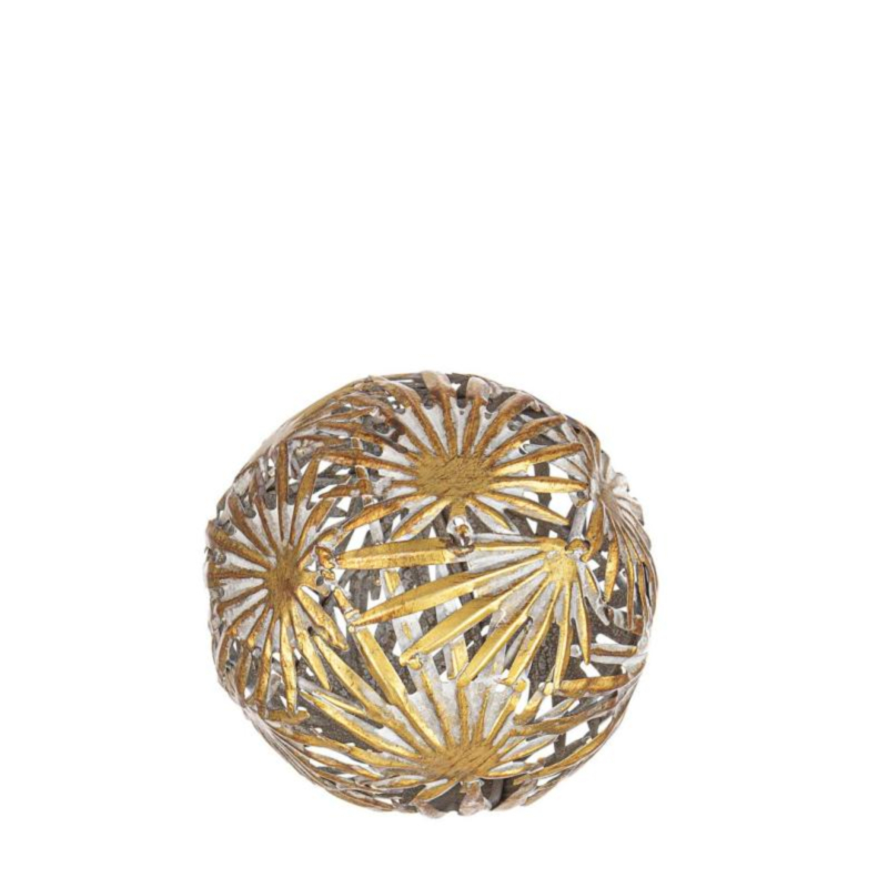 MIRLEFT LEAF SPHERICAL DECORATION D12,5