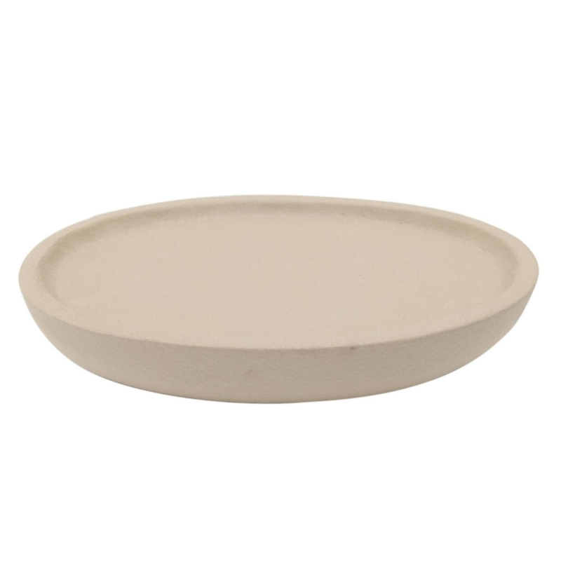 ALLIGATOR OVAL BEIGE DECORATIVE TRAY