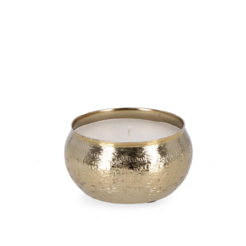 LATHE CURVED GOLD CANDLE D13