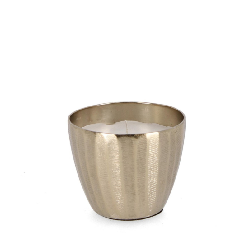 CHISEL SHAPED GOLD CANDLE D9,5