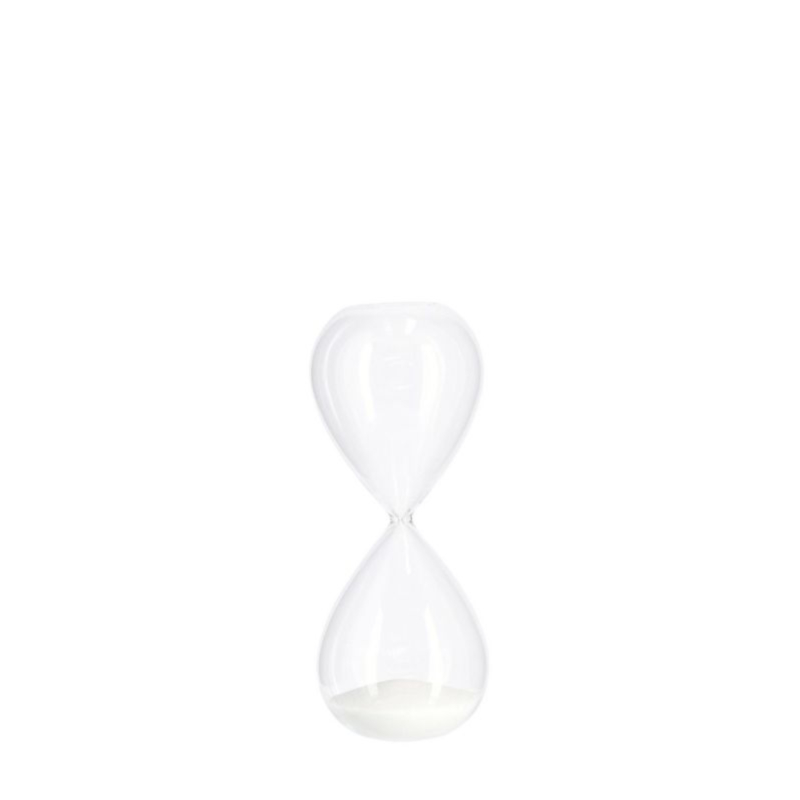 KRONOS TRANSPARENT-WHITE HOURGLASS H20,3