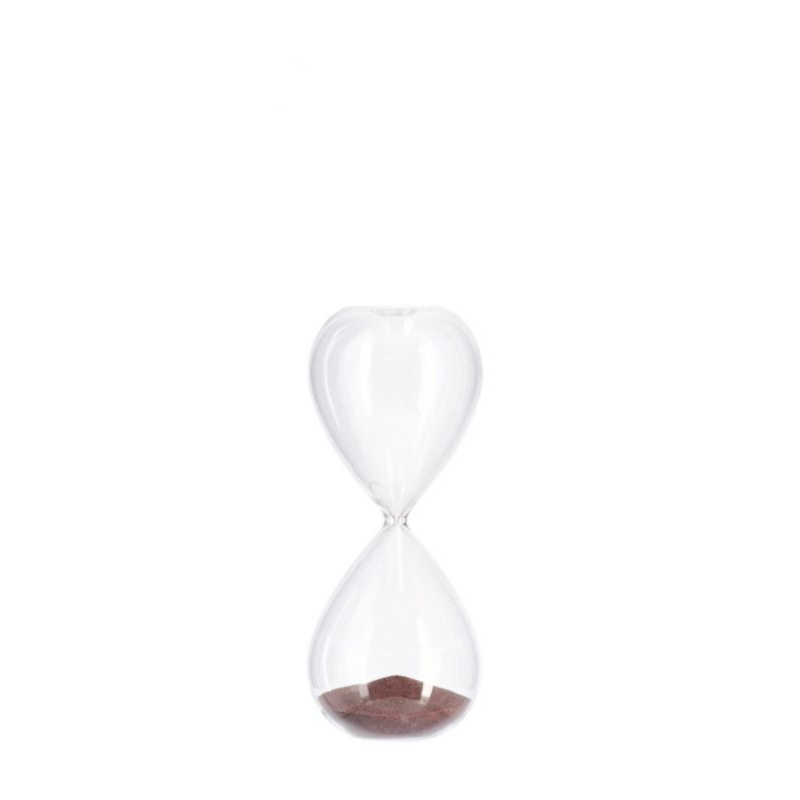KRONOS TRANSPARENT-BROWN HOURGLASS H20,3