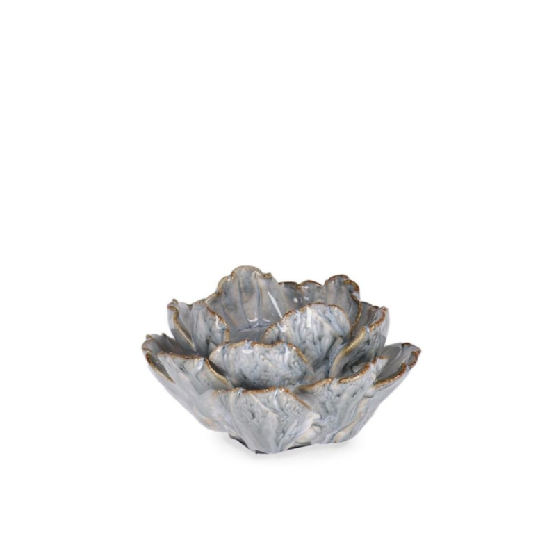 IKU L.BLUE CANDLE HOLDER 1P D10