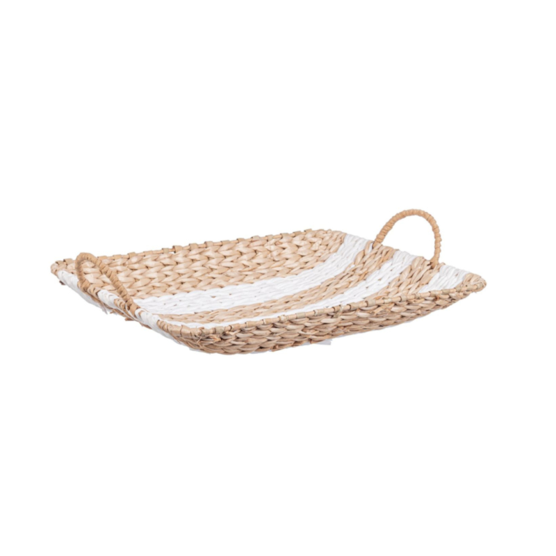 VASSOIO HEAVING RETT BIANCO 38X28