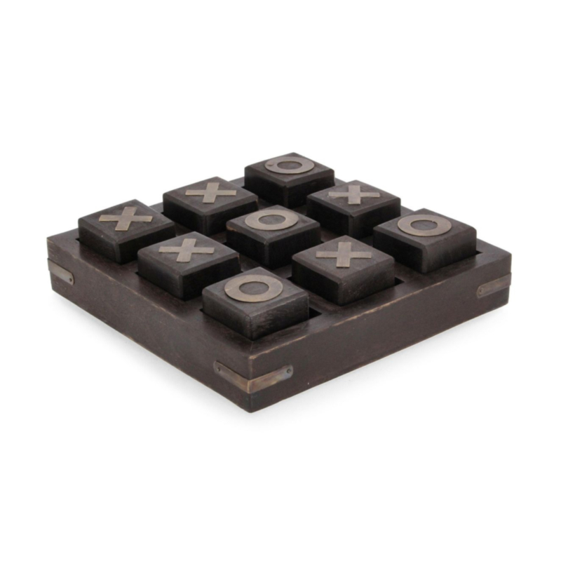 DECORAZIONE TRIS FORTUNE NERO 17,2X17,2