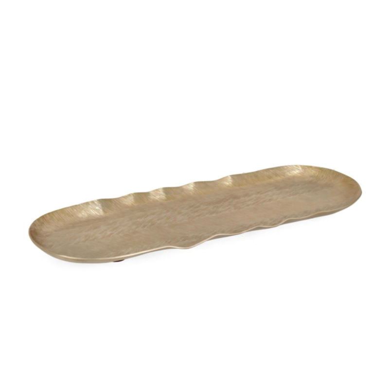VASSOIO DECORATIVO CLAMP ORO 40X13,5