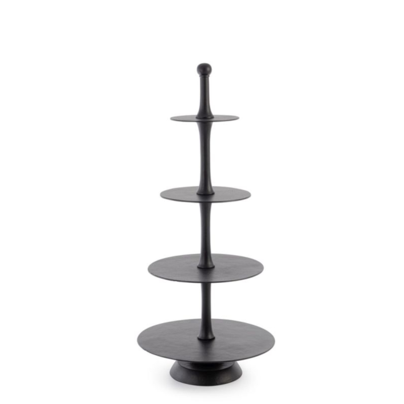 ALZATA 4P DECORATIVA MALLET NERO H123