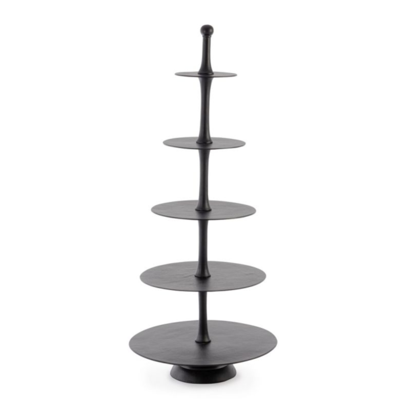 ALZATA 5P DECORATIVA MALLET NERO H152