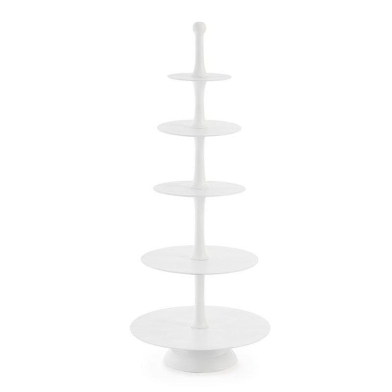 ALZATA 5P DECORATIVA MALLET BIANCO H152