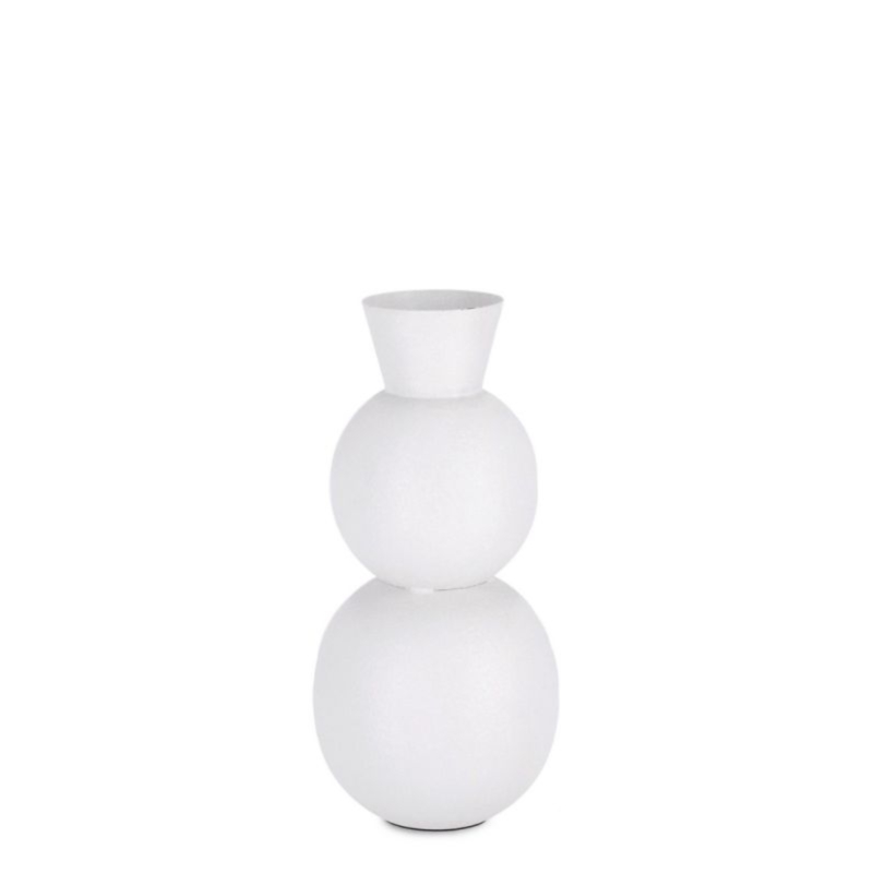 BOTTIGLIA DECORATIVA RIDHI BIANCO H32,5