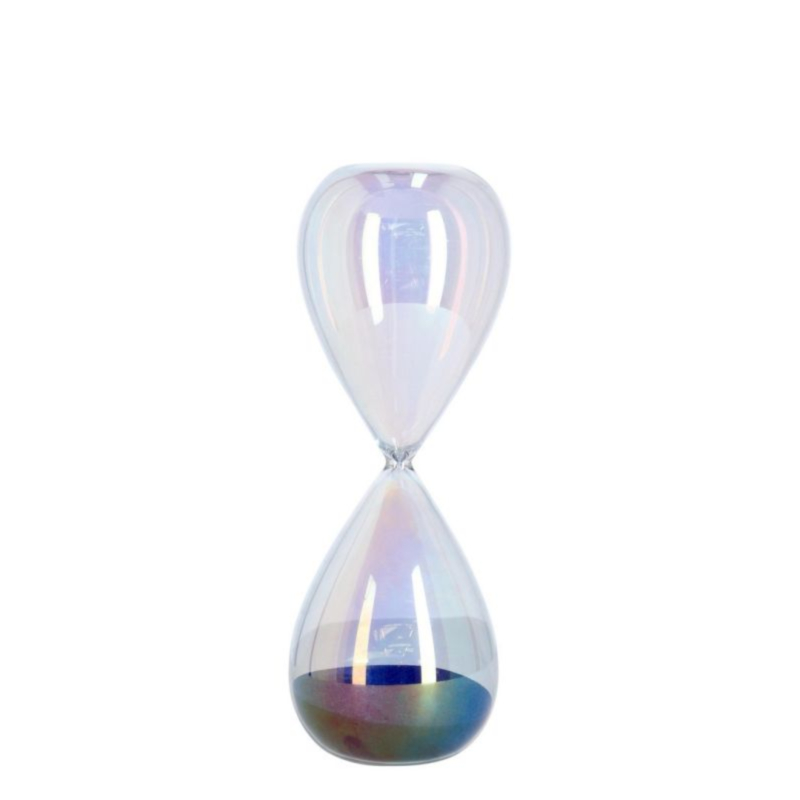 RELOJ DE ARENA KRONOS PERLADO-AZUL H29,2