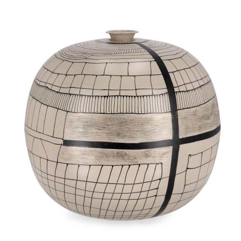 FLASCHE SIVA RUND BEIGE D39