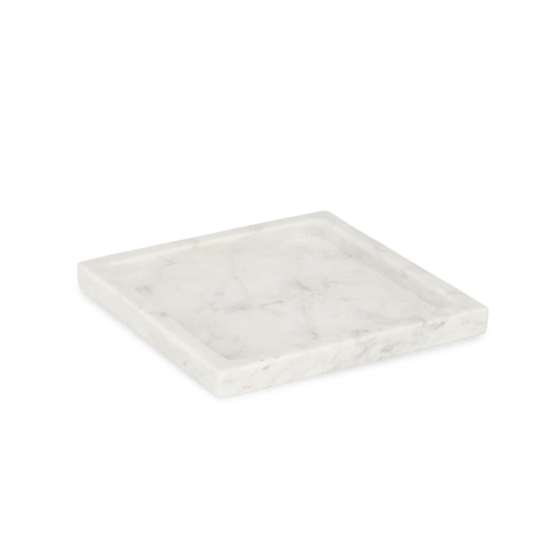PIATTO DECORATIVO KANDY MARMO BIAN 20x20