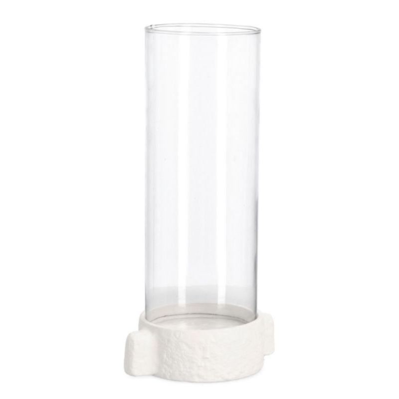 HISAR WHITE CANDLE HOLDER H31