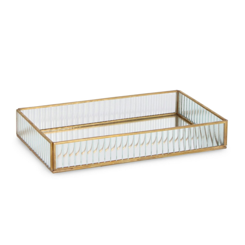 JOYERO TEHRI RAYAS TRANSP ORO 32,5x21
