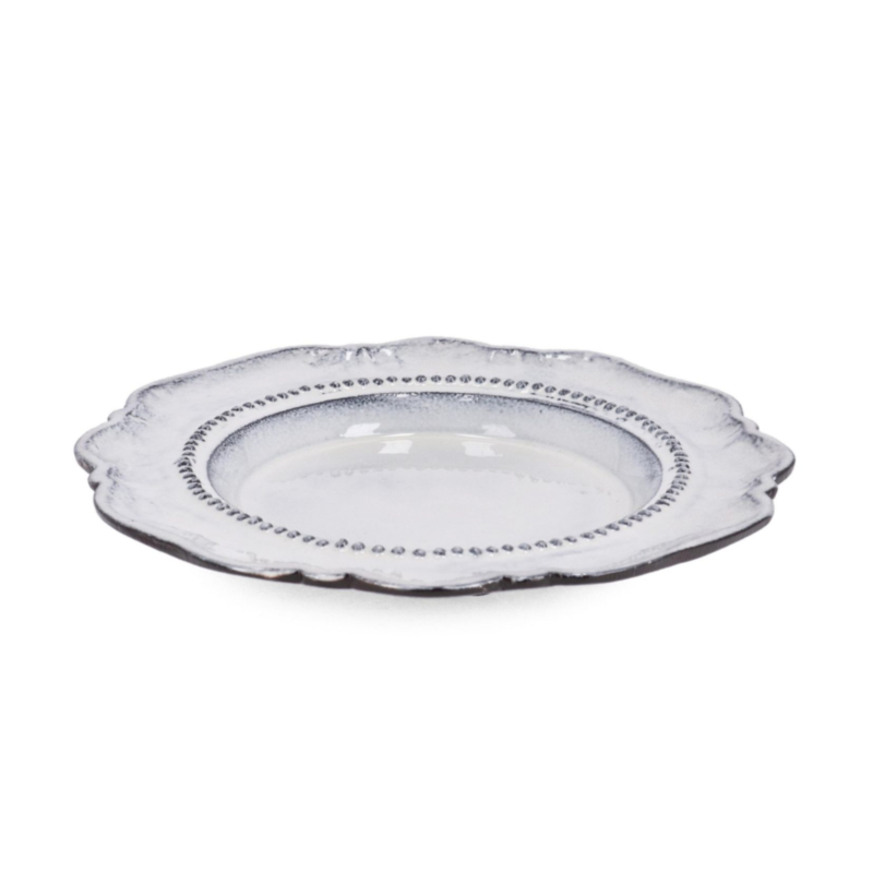 PIATTO DECORATIVO HIKARI ANTIQ WHITE D19