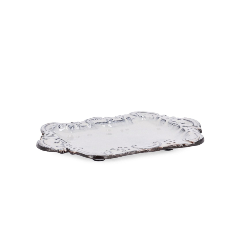 BANDEJA DEC HIKARI ANTIQUE WHI 18,5X12,5