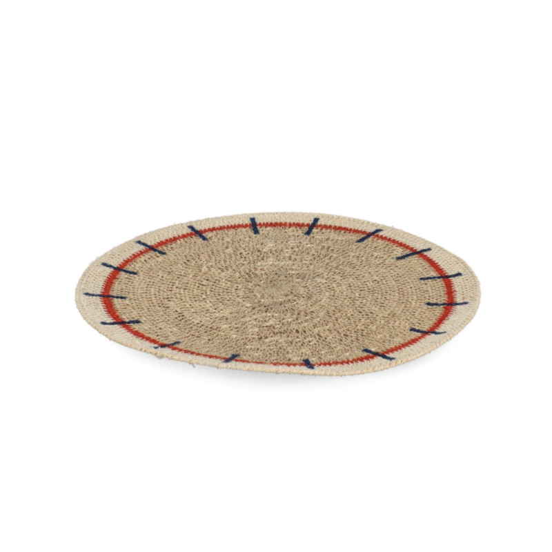 SOTTOPIATTO DECOR NINH NAT BLU ROSSO D34
