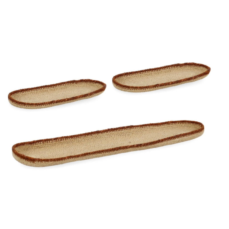 SET3 VASSOIO DECORATIVO TUY NATUR MARRON