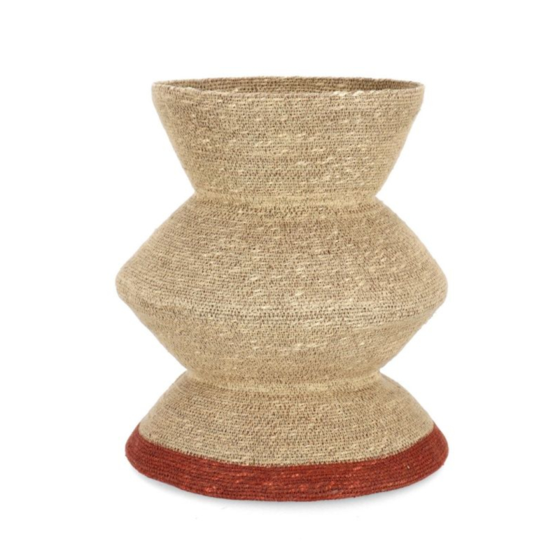 P.VASO DECORATIVO LANH NATURAL RUSTY H43