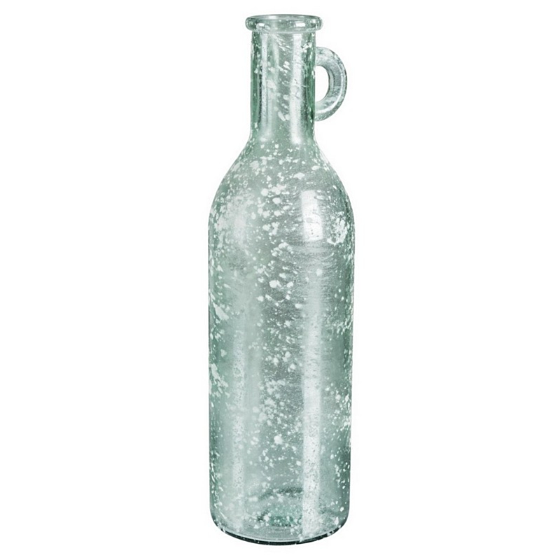 ARLEEN ICE GLASS BORDOLESE VASE H50