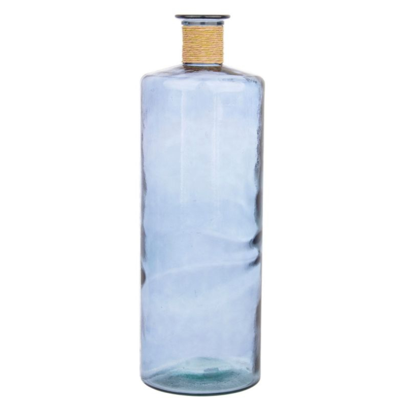 VASE VERRE ROTANFG BLEU COBALT H79