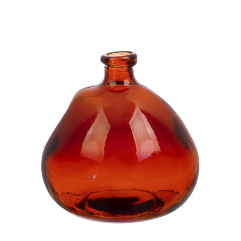 VASE LOOPY GL ROT H23