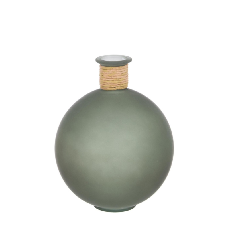 FLORERO ROTANG RED VID VERDE H25