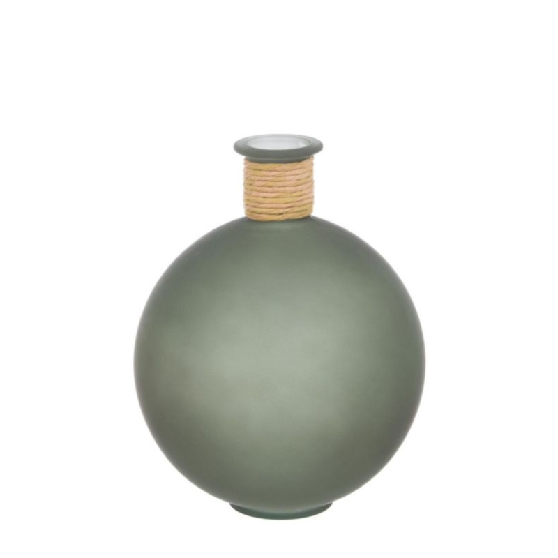 FLORERO ROTANG RED VID VERDE H25