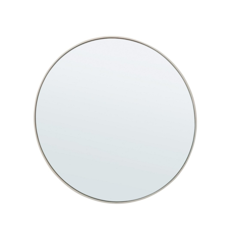 MIROIR NUCLEOS BLANC RUG.AC-CADRE D60