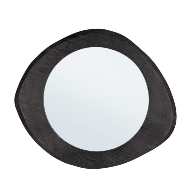 ERIN BLACK MIRROR WITH FRAME 70X60