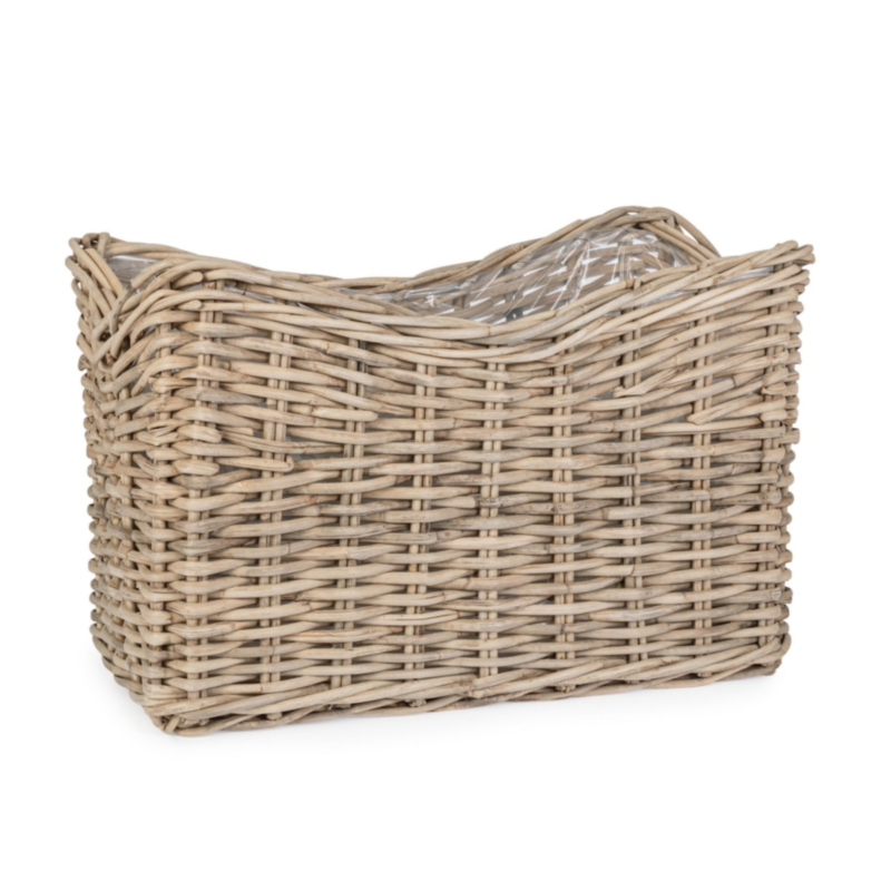 HARIS RECT BASKET GREY 100X65H