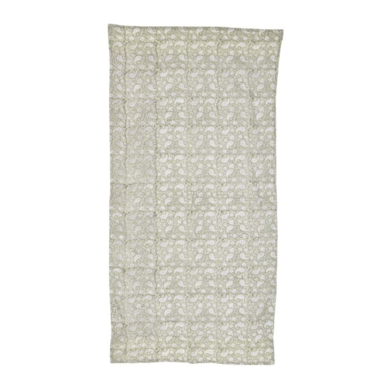 TOALLA HELOISE BLANCO-VERDE 90X180