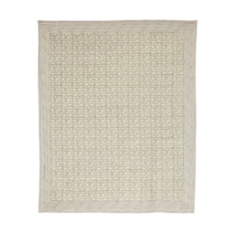 CUBIERTA HELOISE BLANCO-VERDE 220X260