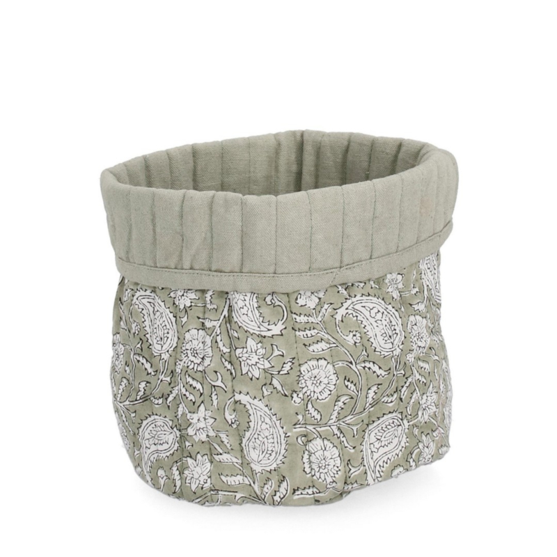 P.OGGETTI HELOISE BIANCO-VERDE D17X18H